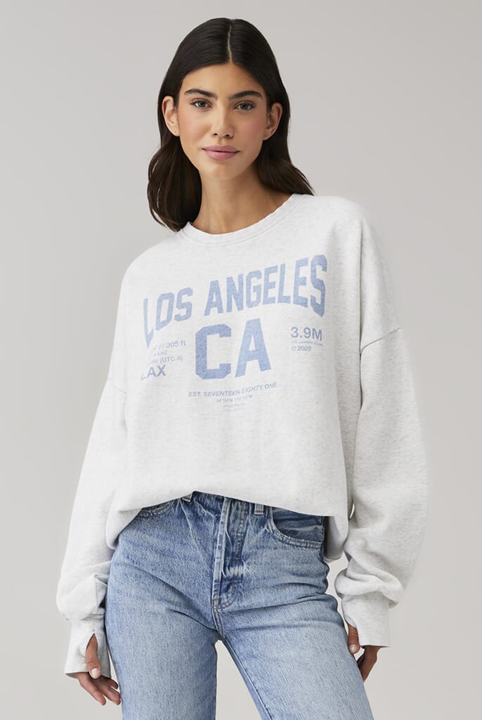 THE LAUNDRY ROOM | Welcome To Los Angeles Jumper in Pebble Heather ...