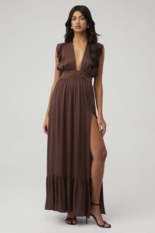 Chocolate Brown Maxi Dresses