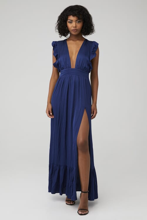 BEC + BRIDGE | Indi V Maxi Dress in Midnight| FashionPass