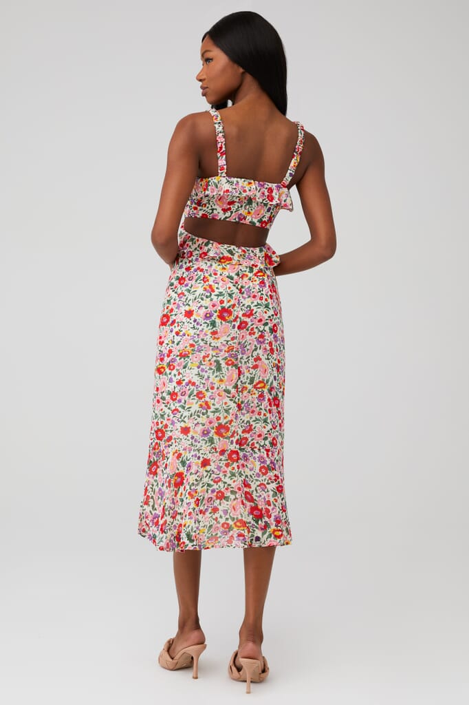 ASTR | Wildflower Dress in Pink Red Floral | FashionPass