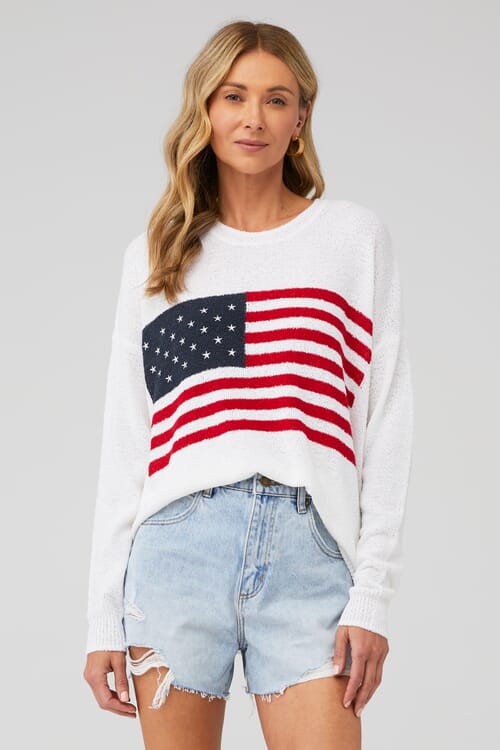 Show Me Your Mumu | Woodsy Sweater in American Flag| FashionPass