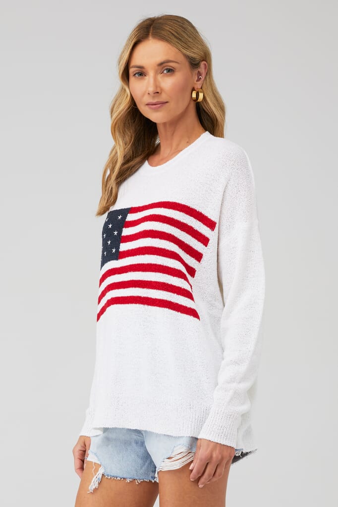 Show Me Your Mumu | Woodsy Sweater in American Flag| FashionPass