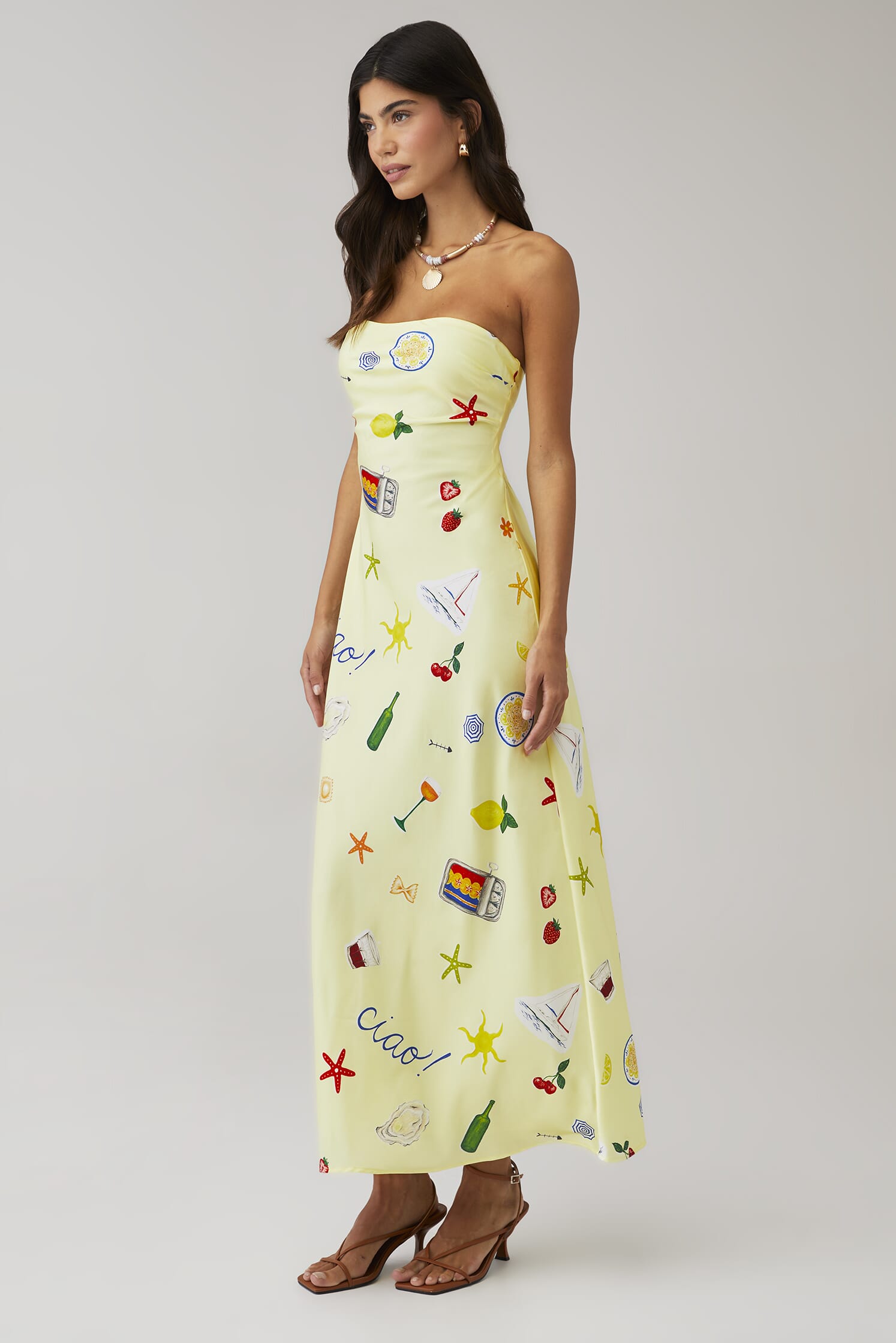 For Love & Lemons | X Fashionpass Carla Maxi Dress in Positano 
