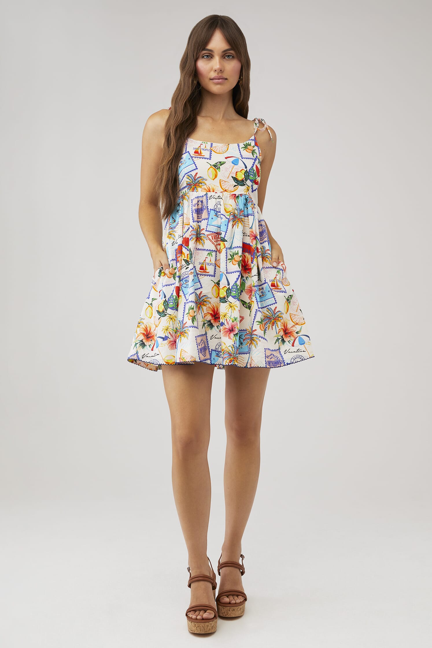 white flower mini dress Bright Sunshine Day Mini Dress - White Floral, Large | Hazel and Olive