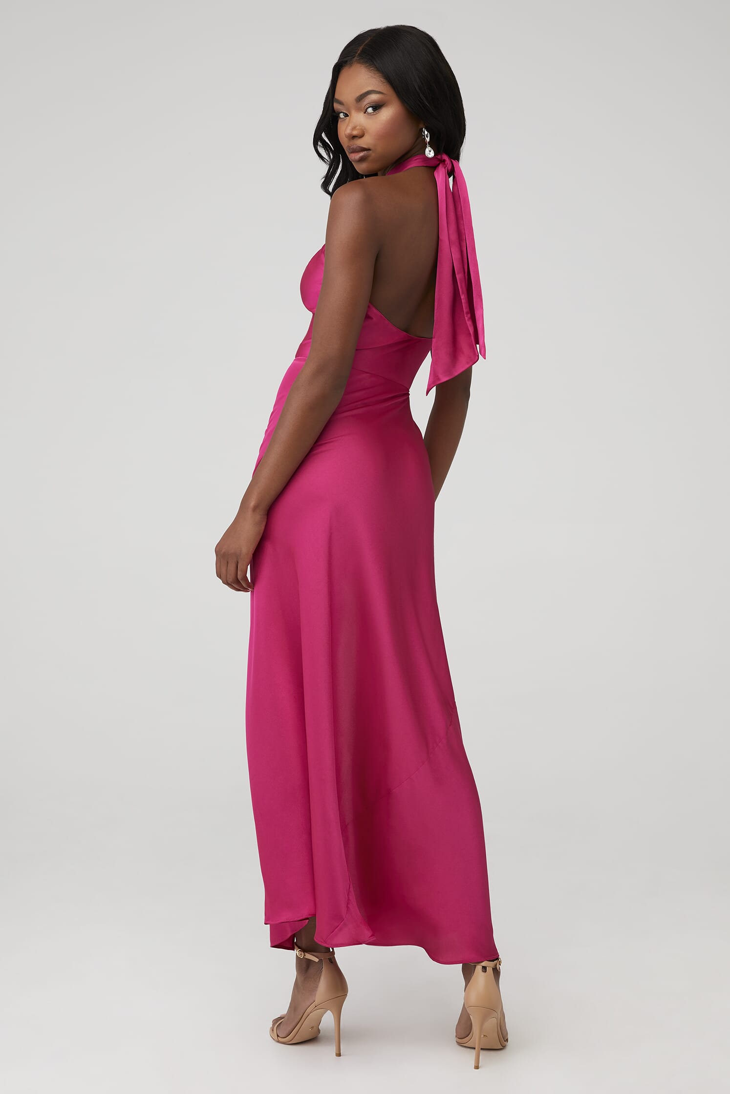 Ronny Kobo X Fashionpass Samra Dress in Vintage Bright Pink FashionPass