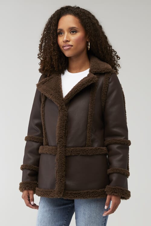 Être Aimé | X Unreal Fur Gate Keeper Jacket in Chocolate| FashionPass