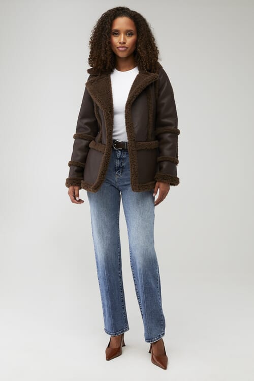 Être Aimé | X Unreal Fur Gate Keeper Jacket in Chocolate| FashionPass