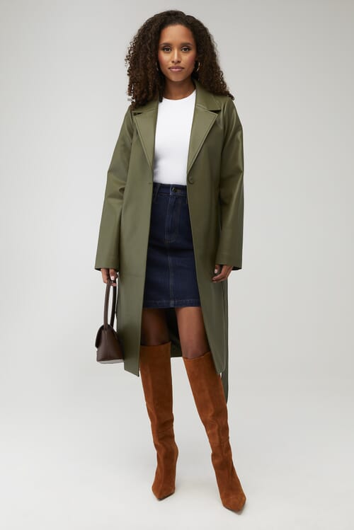 Être Aimé | X Unreal Fur Macsim Coat in Olive| FashionPass