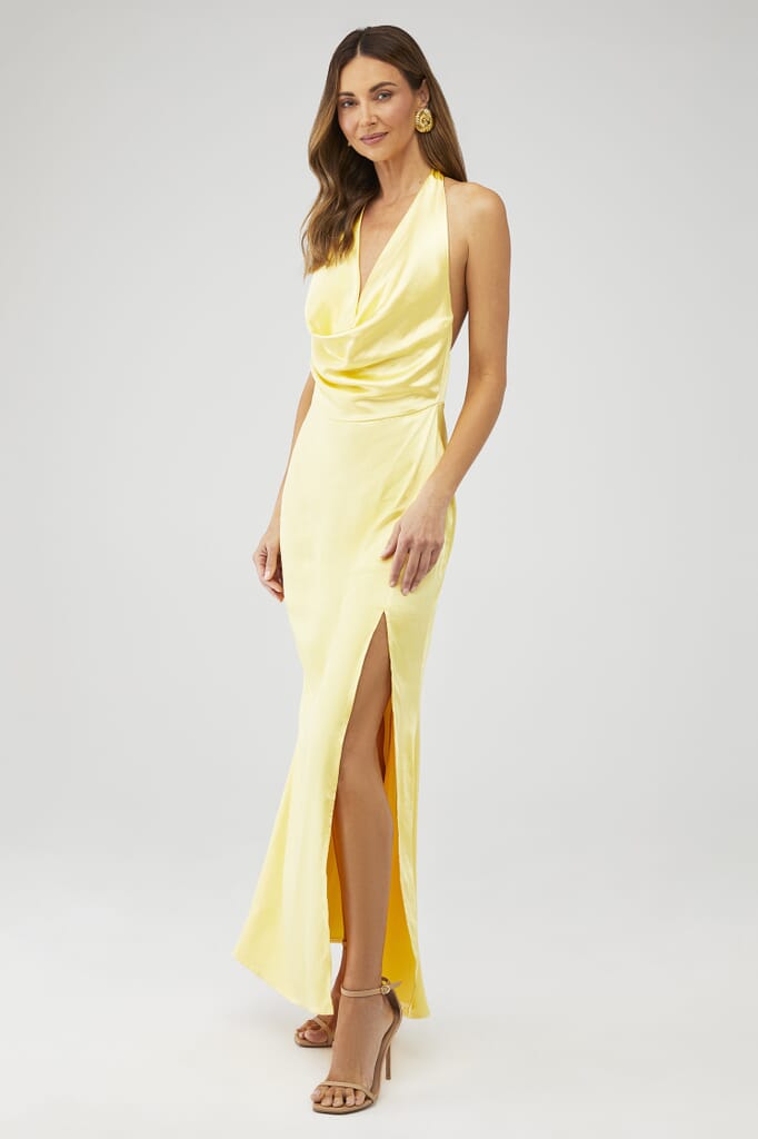 elliatt gold dress ELLIATT New Age Dress in Yellow