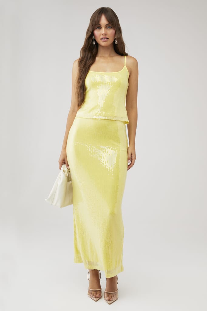 rare london gold dress Rare London Women's Rose Gold Sequin Midi Dress 14 / Gold main image 1