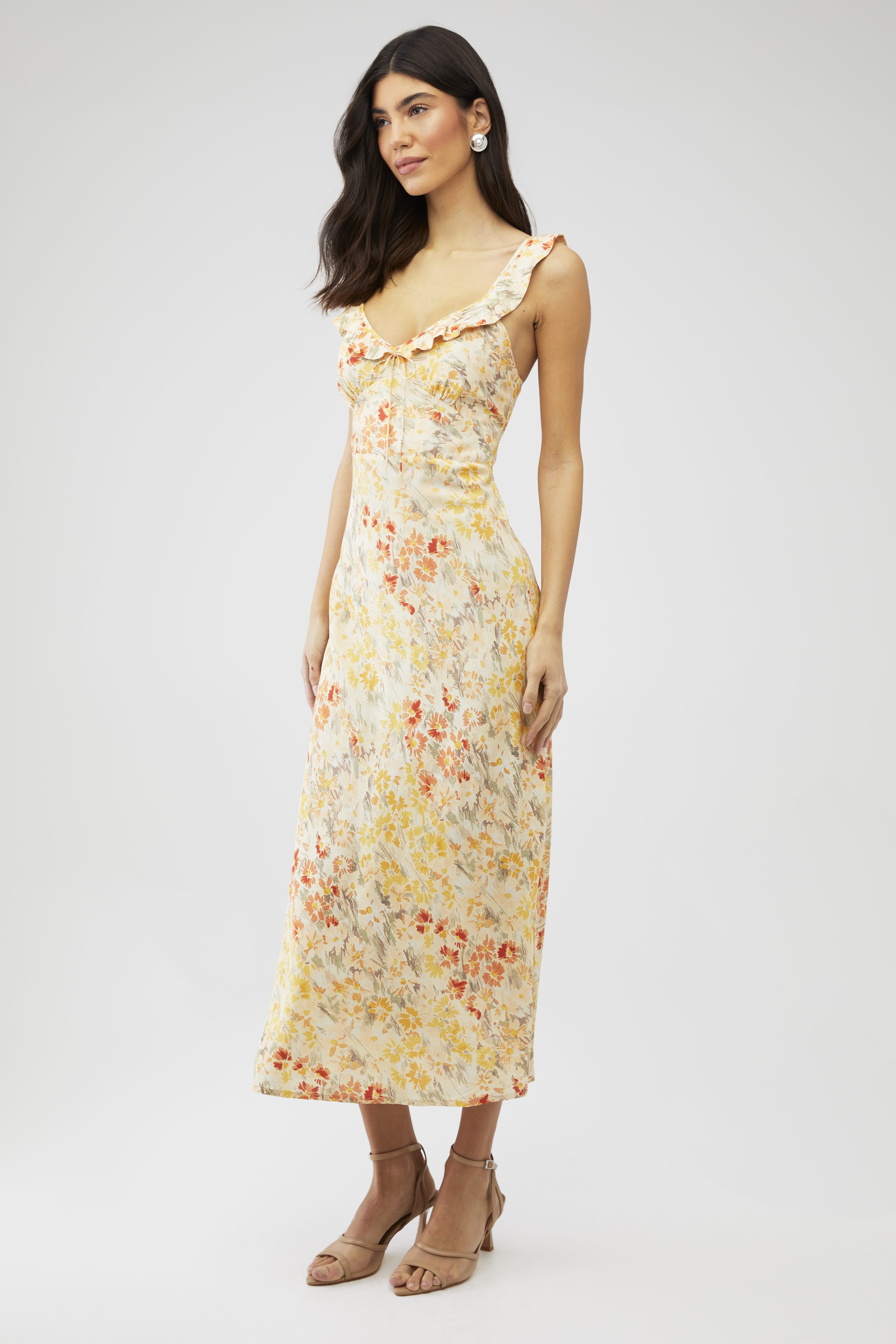 knee length dresses for ladies Giselle Maxi Dress Terra — Maxi Dresses main image 1