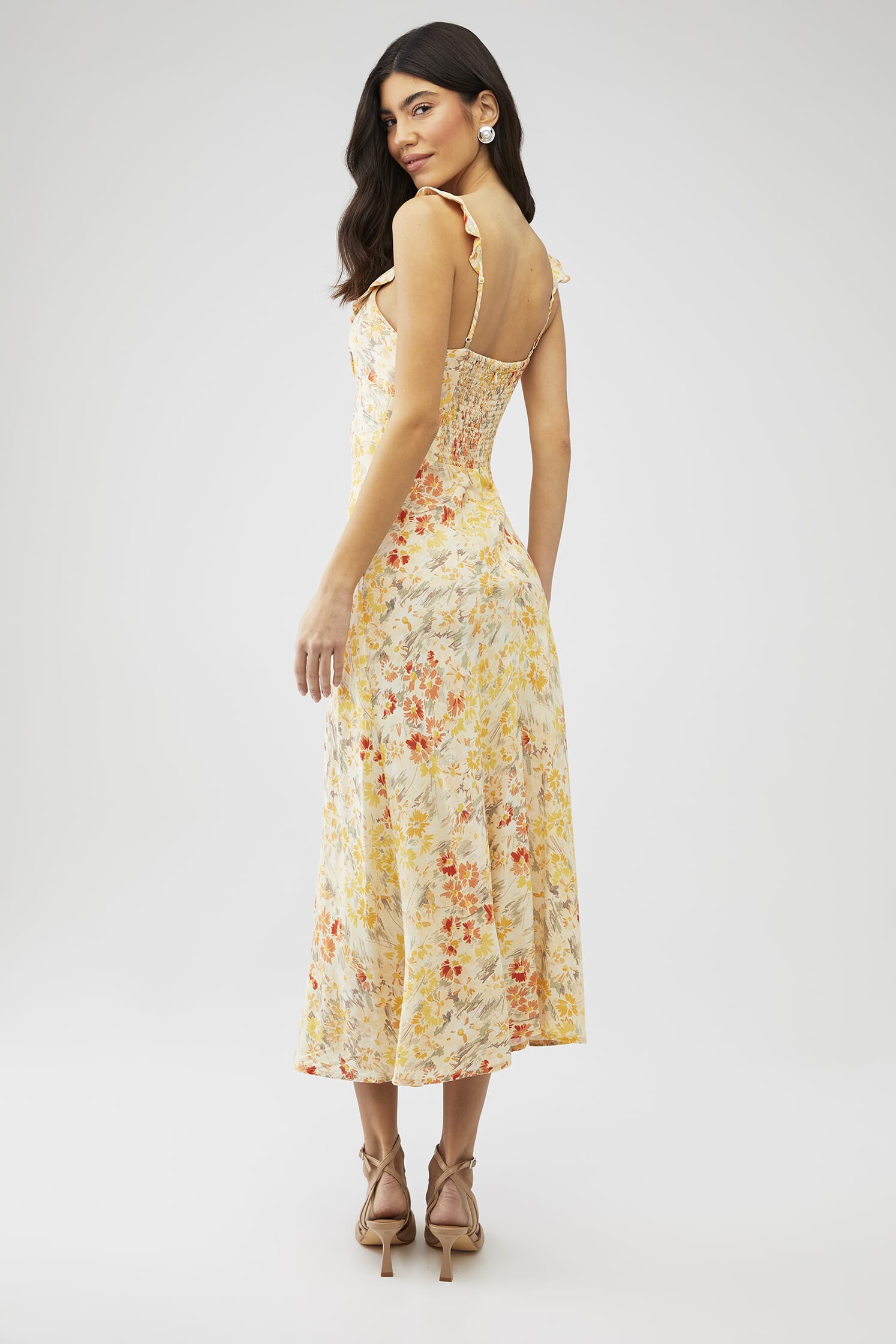 knee length dresses for ladies Tae Midi Dress Blossom Blue main image 0