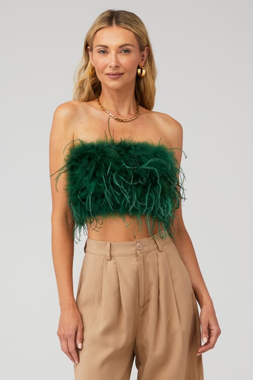 LAMARQUE | Zaina Top in Bottle Green | FashionPass