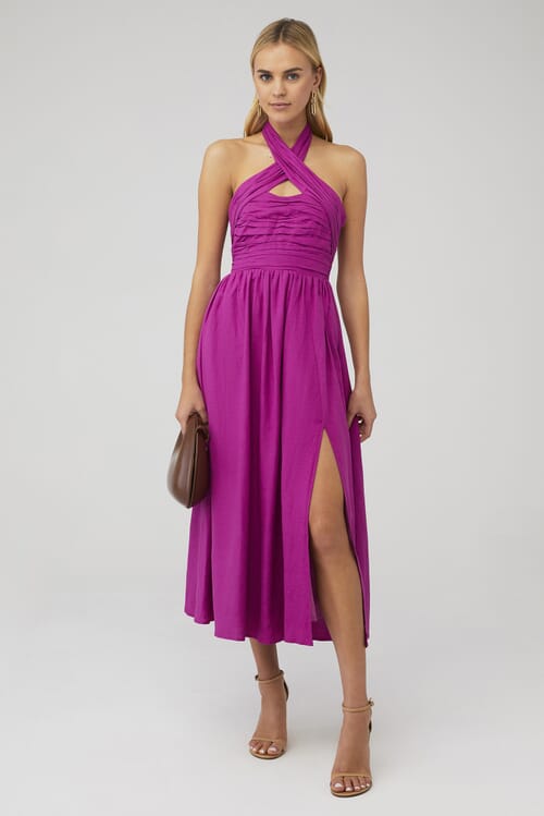 ASTR | Zaria Dress in Fuchsia| FashionPass