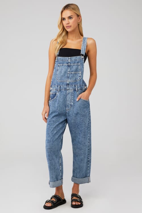 Free People | Ziggy Overalls in Powder Blue| FashionPass