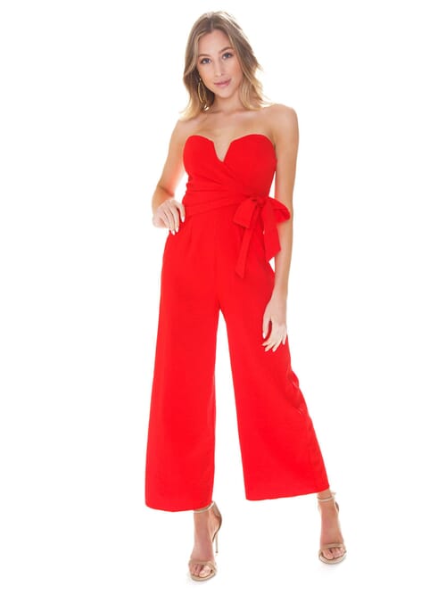 astr red jumpsuit