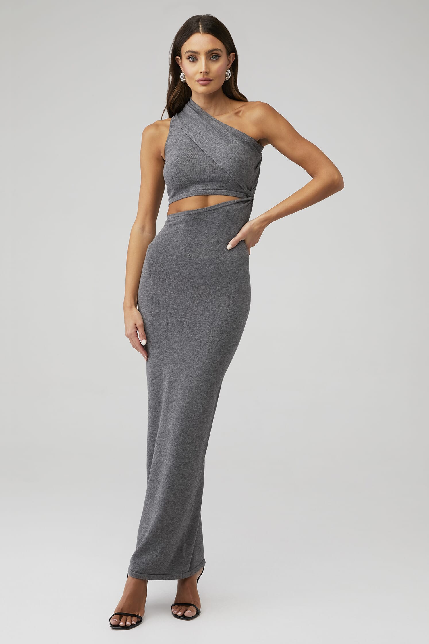 Ronny Kobo | Zoe Knit Dress in Grey| FashionPass
